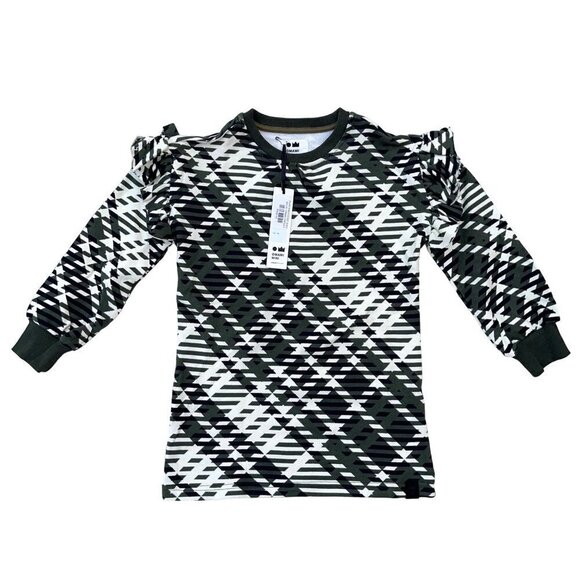 OMAMImini Omami Mini Los Angeles Girls SIZE 6 Ruffle Plaid Sweatshirt Dress - Picture 1 of 8